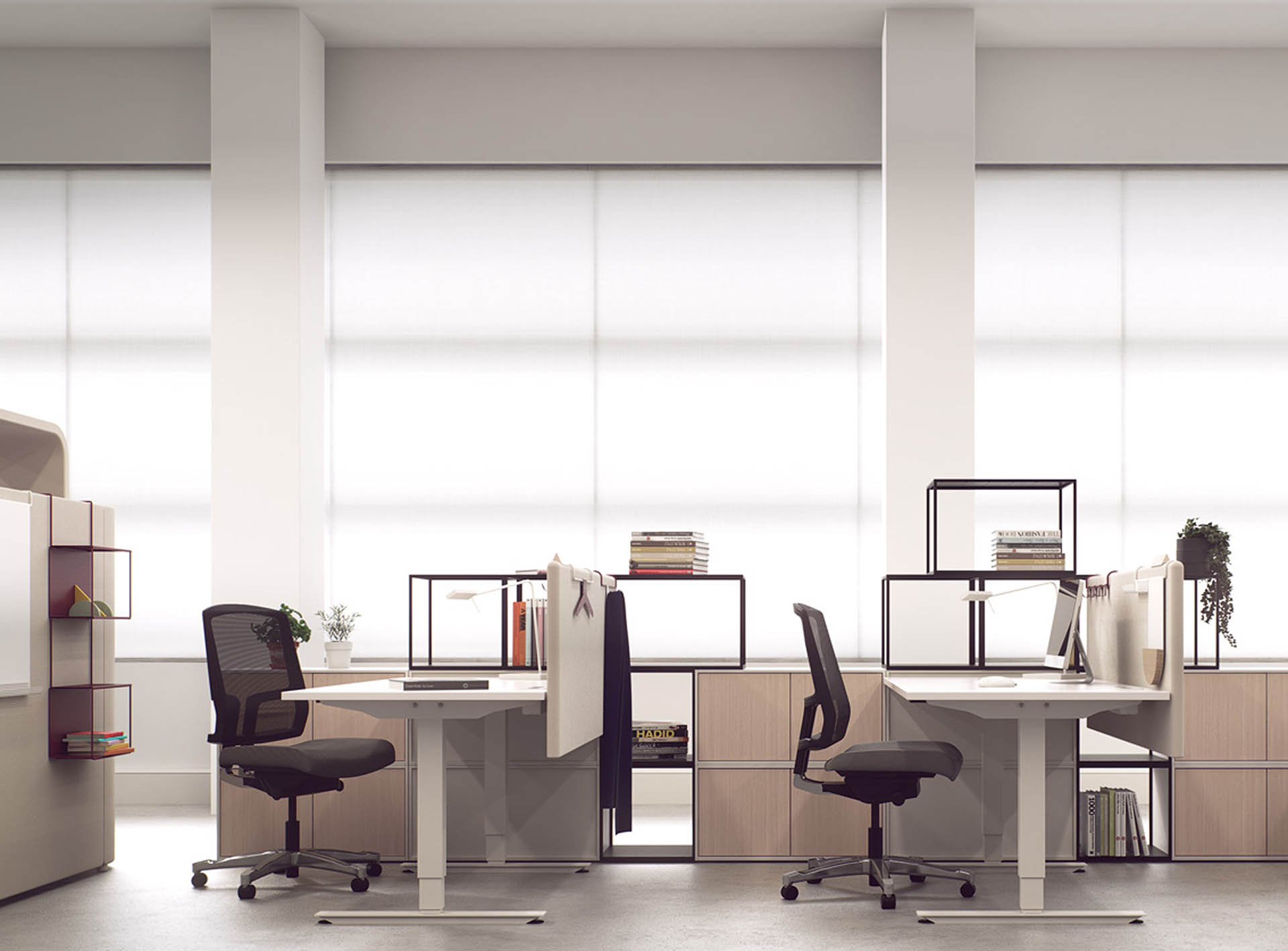 Höj och sänkbart skrivbord är den optimala lösningen för ett modernt kontor.